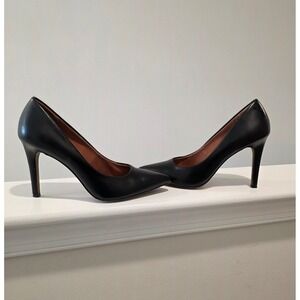 Women's sz 8.5 W Christian Siriano for Payless Black Pointed Toe Pumps Stilettos
